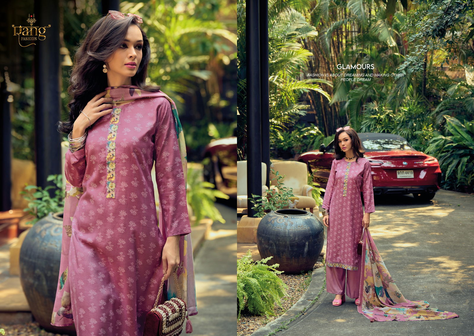 Ruhi By Rang 1001 To 1004 Printed Dress Material Wholesale Market In Surat